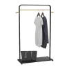 Kledingrek Selin - L90 Cm - Zwart Metaal En Beukenhout