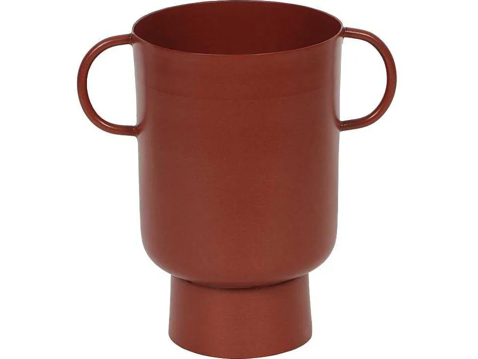 Kleine Vaas Met Handvatten - H17 Cm - Terracotta - Bilian