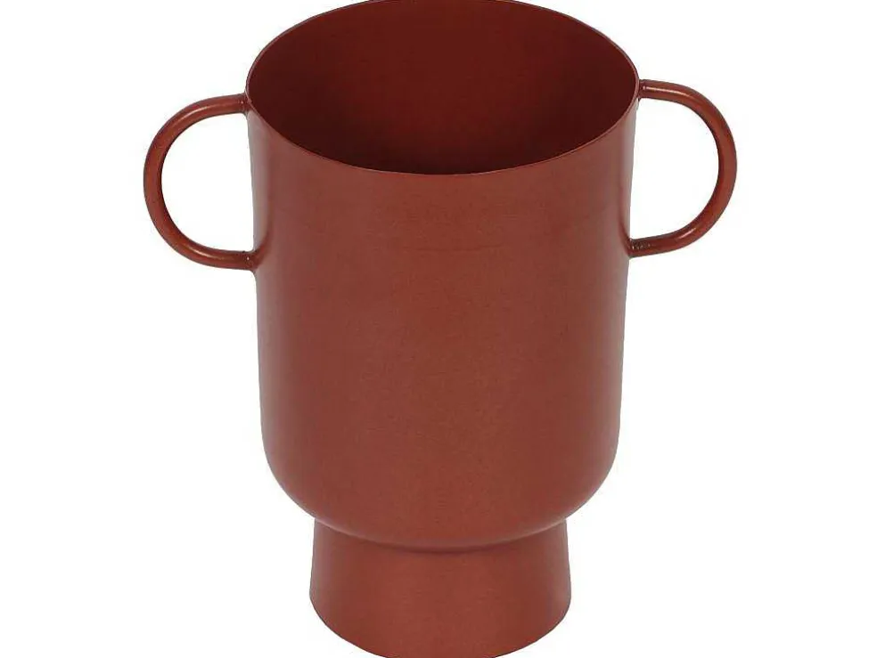 Kleine Vaas Met Handvatten - H17 Cm - Terracotta - Bilian