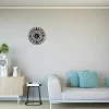 Klok Geometrisch 3, Zwart, 50X1,5X50 Cm, Epikasa