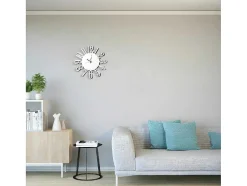 Klok Numbers 1, Wit, Zwart, 50X1,5X50 Cm, Epikasa