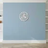 Klok Vintage 4, Wit, Zwart, 50X0,16X50 Cm, Epikasa