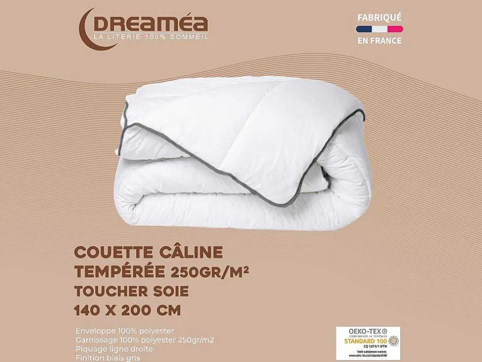 Knuffel Dekbed Silk Touch 140 X 200 Cm - 250 G/M - Wit Met Grijze Bies - Biesya
