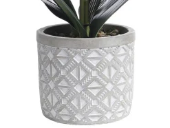 Kunstorchidee Met Pot Van Cement - H55 X B30 Cm - Roze - Riosane