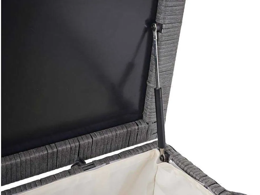 Kussenbox Van Polyrattan Mcw-D88 Iii, Premium Grijs, 63X135X52Cm 320L