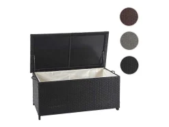 Kussenbox Van Polyrattan Mcw-D88 Iii, Premium Zwart, 51X115X59Cm 250L