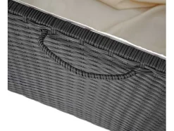 Kussenbox Van Polyrattan Mcw-D88 Iii, Premium Zwart, 51X100X50Cm 170L
