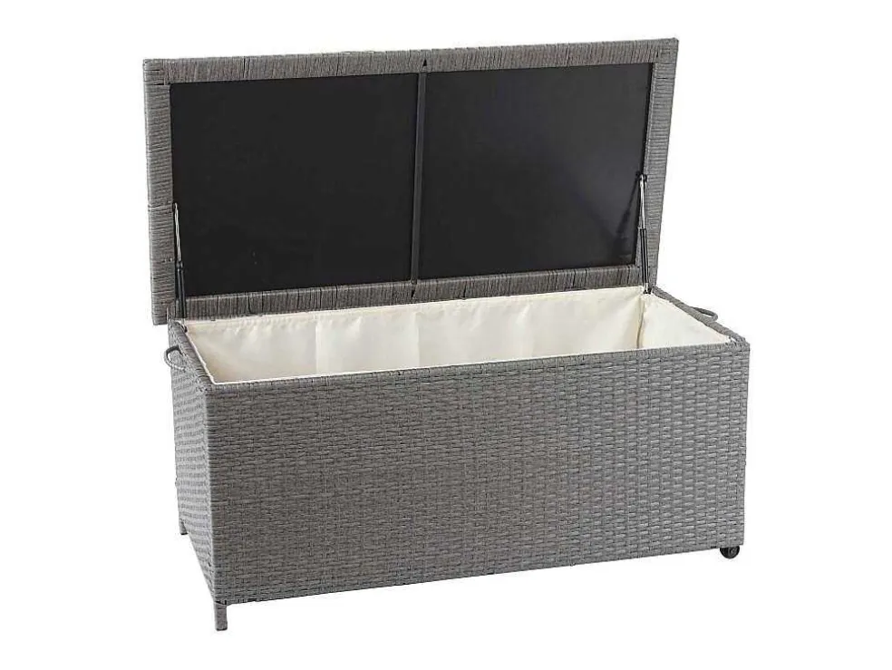 Kussenbox Van Polyrattan Mcw-D88 Iii, Premium Grijs, 51X100X50Cm 170L