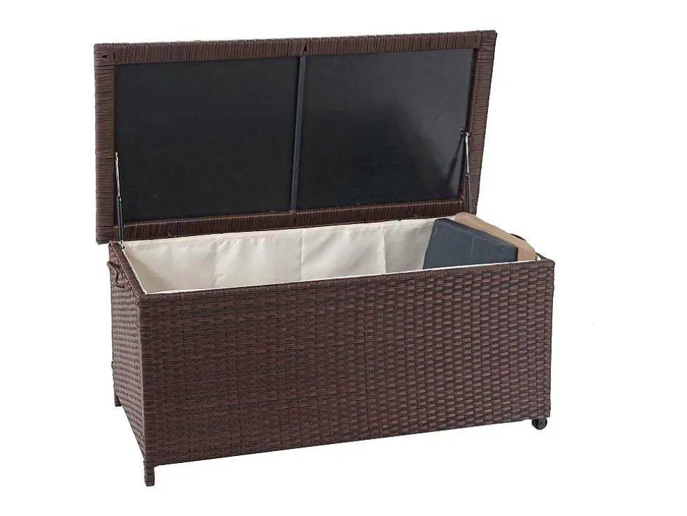 Kussenbox Van Polyrattan Mcw-D88 Iii, Premium Bruin, 51X100X50Cm 170L