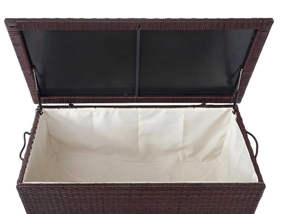 Kussenbox Van Polyrattan Mcw-D88 Iii, Premium Bruin, 51X100X50Cm 170L