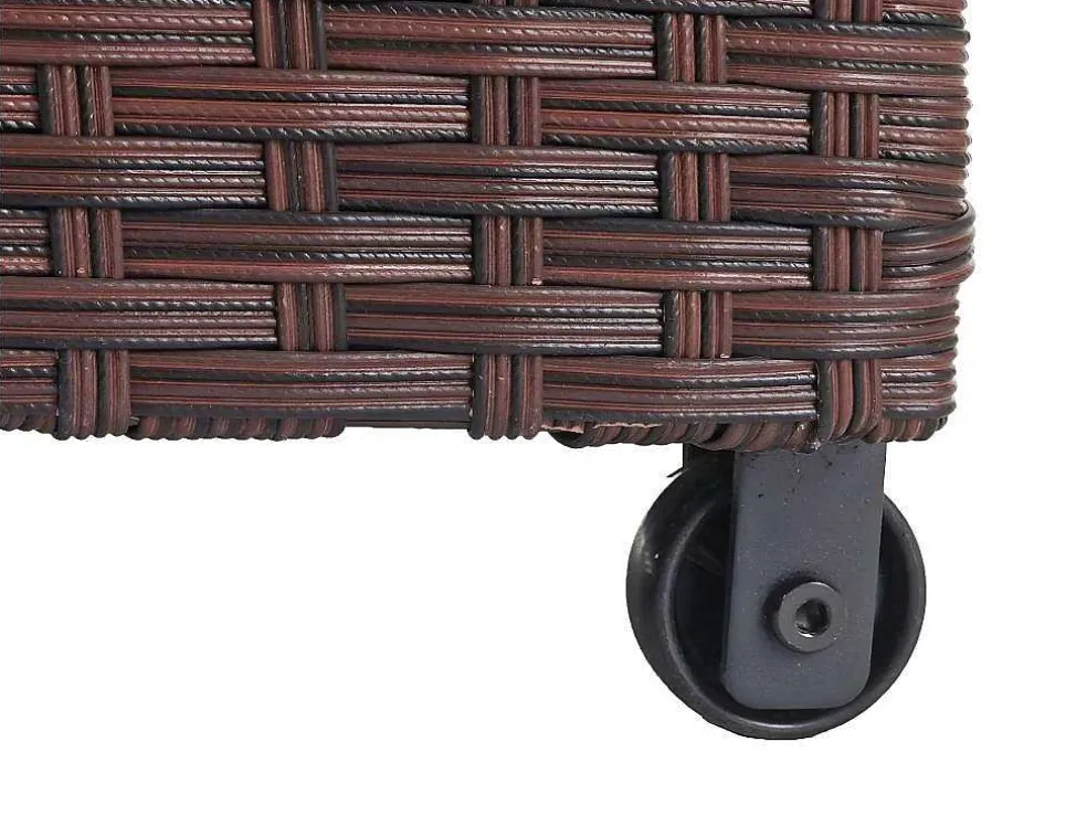 Kussenbox Van Polyrattan Mcw-D88 Iii, Premium Bruin, 51X100X50Cm 170L