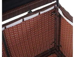 Kussenbox Van Polyrattan Mcw-D88 Iii, Premium Bruin, 63X135X52Cm 320L