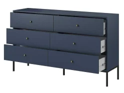 Ladekast Bogdan - 6 Laden - Blauw