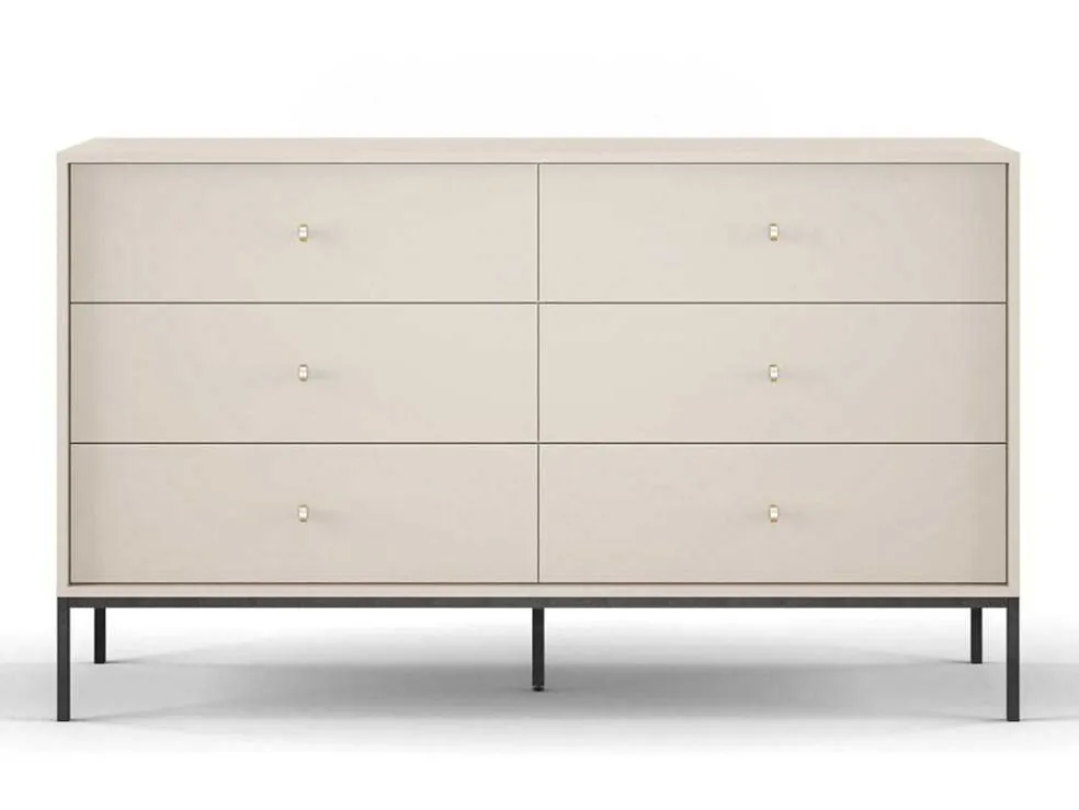Ladekast Met 6 Laden - Beige - Bogdan