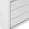 Ladekast Met 6 Lades - Met Ledverlichting - Mdf - Wit Gelakt - Flarancia