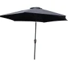 Leeds Parasol Zwartgrijs.