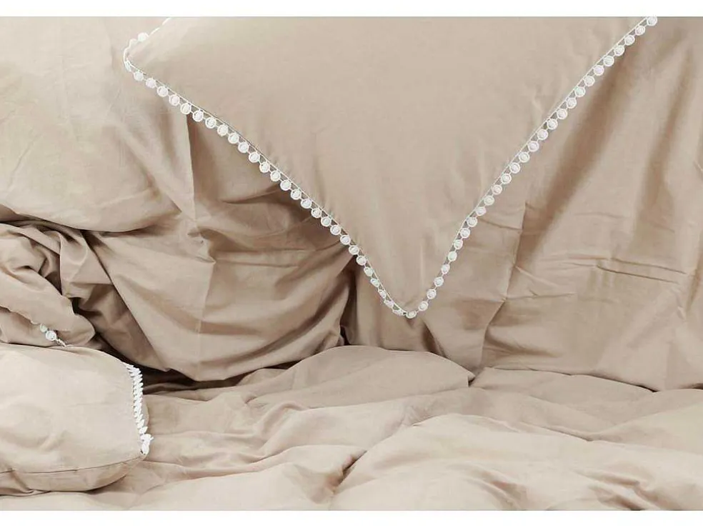 Livia Bedset 1 Set 200X150Cm Beige, Wit.