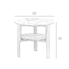 Marmer Effect Glasvezel Hoektafel 2047 Angel Cerda