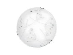 Maryland Plafondlamp, Chroom, Wit, 30X30X9 Cm, Epikasa