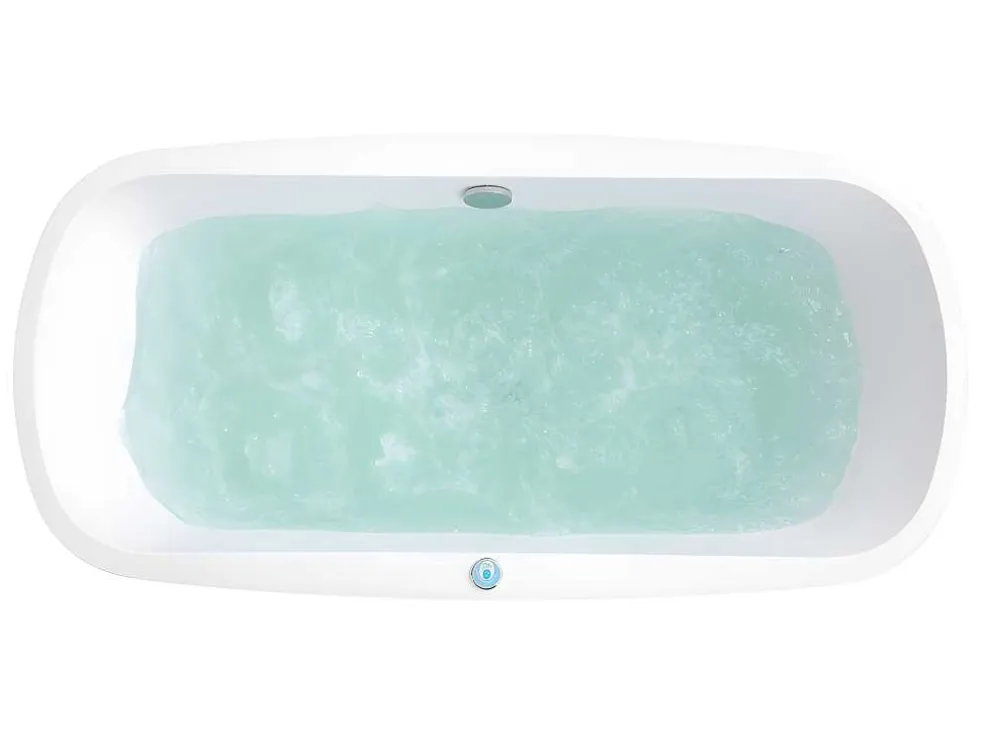 Massagebad Met Ledverlichting - Balneo Therapie Sirgao - 1 Persoon - 155L - 75X150Cm - Zwart