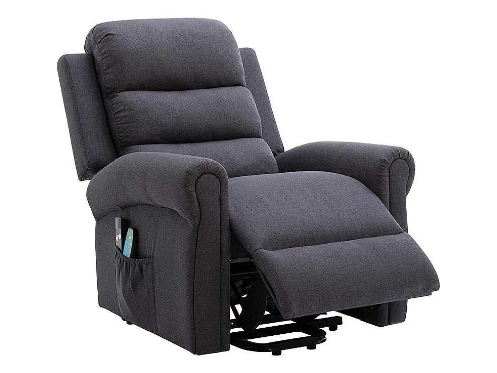 Massagestoel Met Elektrische Sta-Op Functie - Antraciet - Lovari