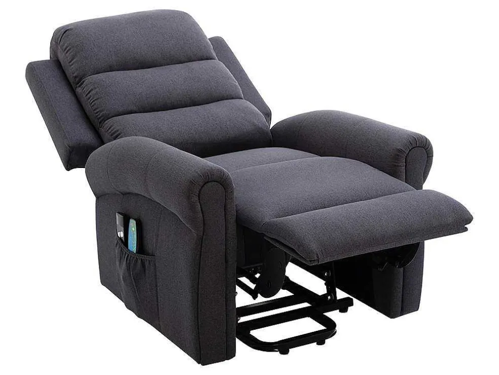 Massagestoel Met Elektrische Sta-Op Functie - Antraciet - Lovari