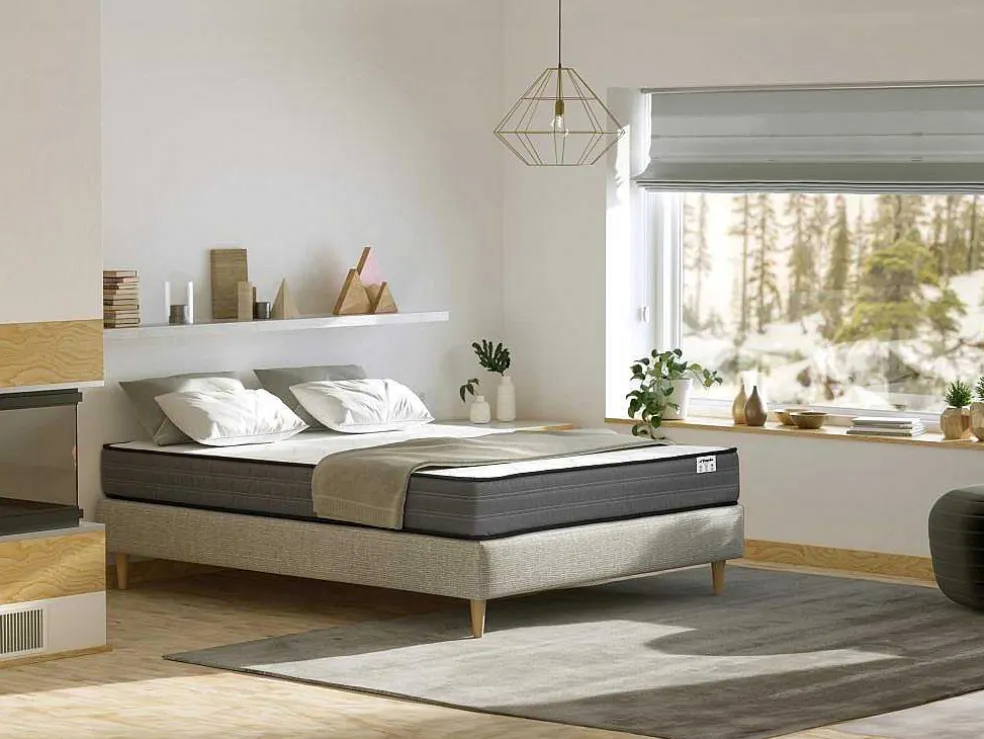 Matras 160 X 200 Cm Pocketveren 20 Cm Dik - Ambracie Van Ysmee