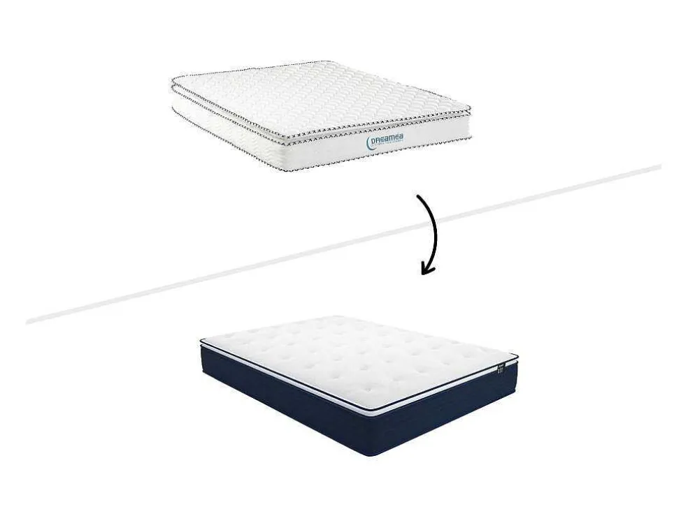 Matras 120X190Cm Met Pocketveren En Bijpassende Topmatras Dikte 24Cm - Altier Van Dreamea