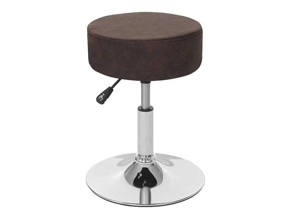 Mcw-C22 Kruk, Imitatie Suede, Vintage Donkerbruin