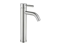 Mechanische Mengkraan Met Ronde Vorm Van Roestvrij Staal - Geborsteld Nikkel - H29,6 Cm - Salavan