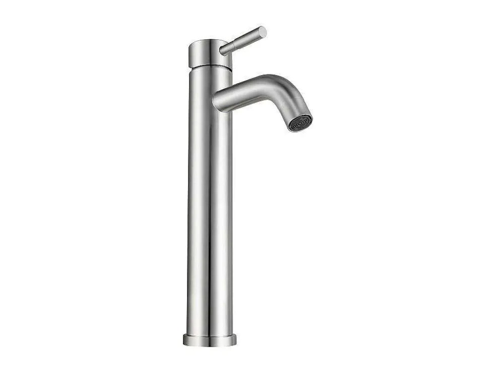 Mechanische Mengkraan Met Ronde Vorm Van Roestvrij Staal - Geborsteld Nikkel - H29,6 Cm - Salavan
