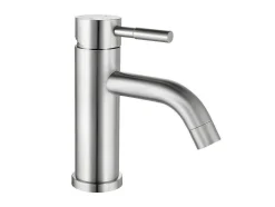 Mechanische Mengkraan Met Ronde Vorm Van Roestvrij Staal - Geborsteld Nikkel - H17 Cm - Salavan