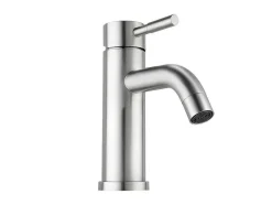 Mechanische Mengkraan Met Ronde Vorm Van Roestvrij Staal - Geborsteld Nikkel - H17 Cm - Salavan