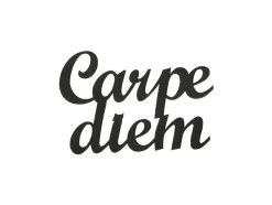 Metalen Decoratie Carpediem, Zwart, 50X1,5X38 Cm, Epikasa