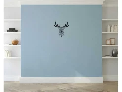 Metalen Decoratie Herten 3, Zwart, 51X1,5X51 Cm, Epikasa