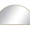 Metalen Spiegel Met Halve Cirkel Design - B.50 X H.100 Cm - Goudkleurig - Gavra