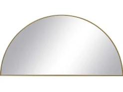 Metalen Spiegel Met Halve Cirkel Design - B.50 X H.100 Cm - Goudkleurig - Gavra
