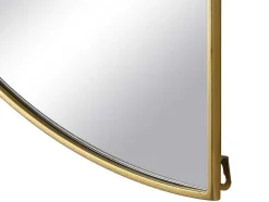 Metalen Spiegel Met Halve Cirkel Design - B.50 X H.100 Cm - Goudkleurig - Gavra