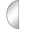 Metalen Spiegel Met Halve Cirkel Design - B.50 X H.100 Cm - Zwart - Gavra