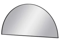 Metalen Spiegel Met Halve Cirkel Design - B.50 X H.100 Cm - Zwart - Gavra