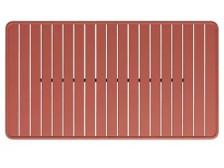 Metalen Tuinset - Tafel L.160 Cm Met 2 Stapelstoelen En 4 Stapelstoelen - Terracotta - Mirmande