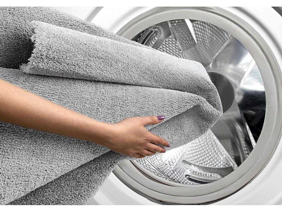 Modern Tapijt Wasbaar Latio 71351060 Rond Zilverkleuring Cercle 120 Cm