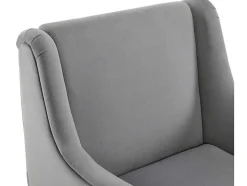 Moderne Loungestoel - Enkele Bank Met Armleuningen - Metalen Poten - Grijs