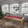 Modulaire Tafel - Biljart En Pingpong Balthazar - 213 X 112 X 81,5 Cm - Rood