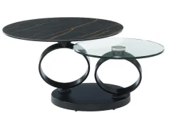 Moduleerbare Design-Salontafel Van Gehard Glas En Keramiek Joline