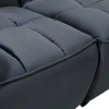 Moduleerbare Relaxhoekbank Van Fluweel - Antraciet - Alford