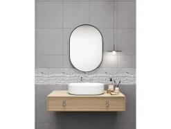 Mozaiek Vloer En Wand In Creme Marmer - Set Van 1M - Moyali