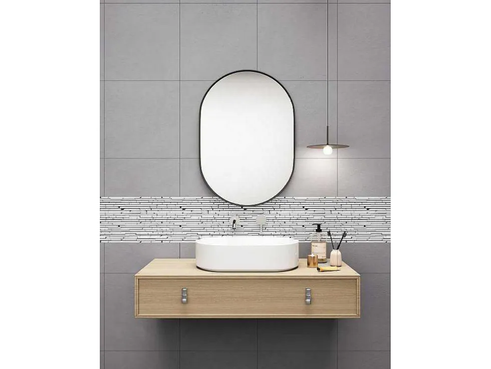 Mozaiek Vloer En Wand In Creme Marmer - Set Van 1M - Moyali