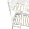Multifunctioneel Stapelbed Voor Kinderen - Met Ladder En Glijbaan - 2X90X200Cm - Massief Hout - Wit