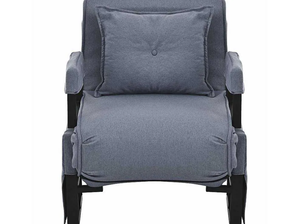 Multifunctionele Ligstoel Met Kussen - Om Te Bouwen Tot Fauteuil - Linnen Stof - Grijs